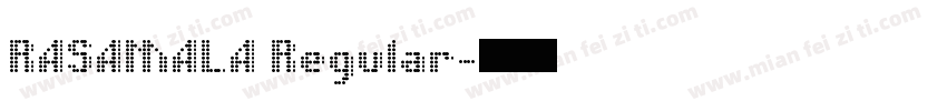RASAMALA Regular字体转换